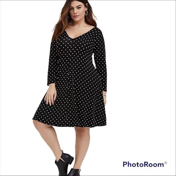 NWT Torrid Mini Jersey Trapeze Dress in Gray - Picture 3 of 10